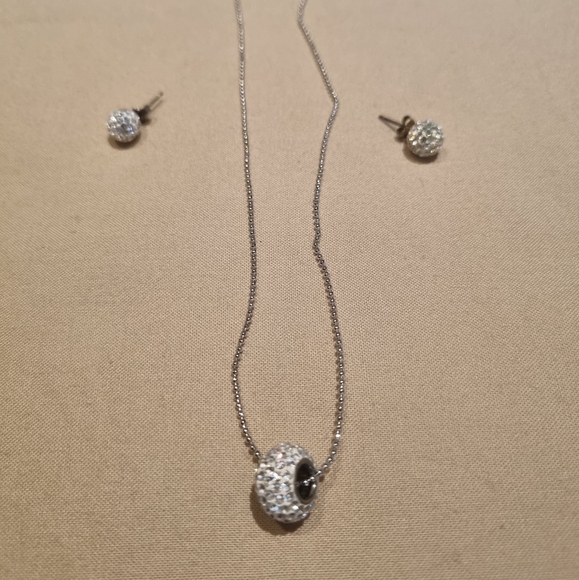2 x jewellery sets - chain, pendant and earrings. 1 with tag on, Swarowski. - Picture 2 of 4